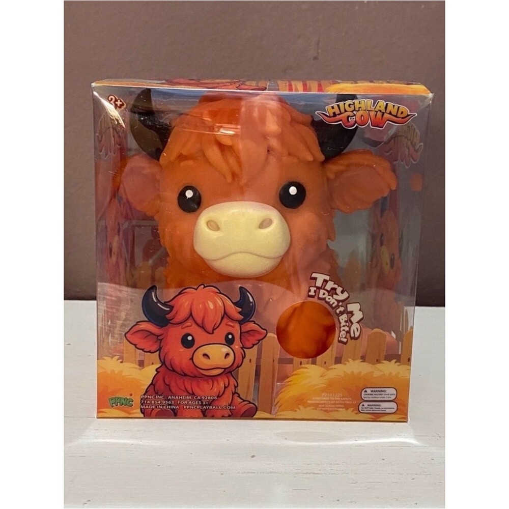 Highland Cow squishy NEW Sealed Tik Tok viral squishy